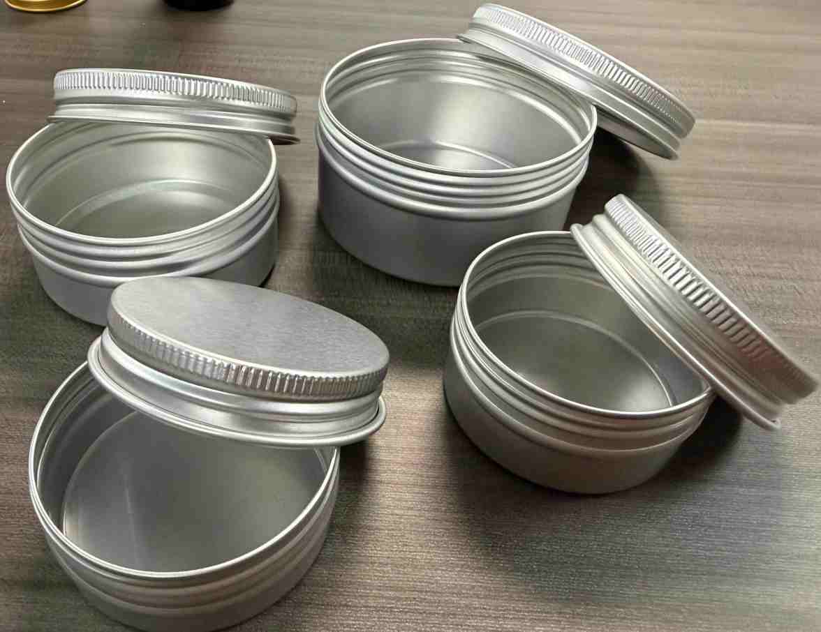60ml-200ml Aluminum cosmetic tin